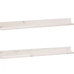 Seinähyllyt 2kpl, 50-110x11x9cm, mänty, eri kokoja ja värejä