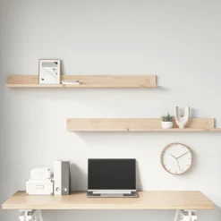 Seinähyllyt 2kpl, 50-110x11x9cm, mänty, eri kokoja ja värejä