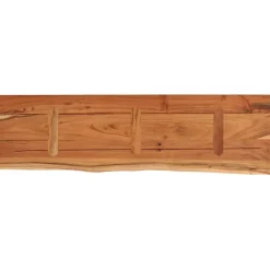 Seinähylly 110x30x3,8 cm suorakaide täysi akasiapuu elävä reuna (70289)