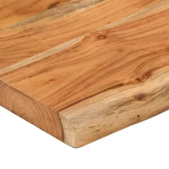 Seinähylly 100x20x3,8 cm suorakaide täysi akasiapuu elävä reuna (70276)
