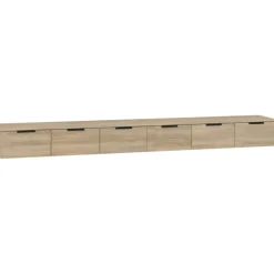 Seinäkaapit, 2 kpl, 102x30x20 cm, tekninen puu, eri värejä (15639)