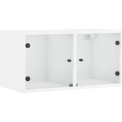 Seinäkaappi lasiovilla, 68,5x37x35 cm, eri värejä ja pakkauskokoja (32681)