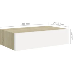 Seinälaatikkohyllyt MDF, eri värejä/kokoja ja pakkauskokoja (06702)
