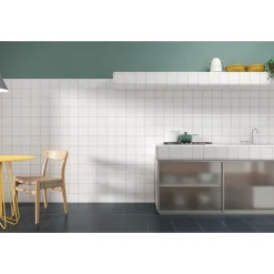 Seinälaatta Pukkila Harmony White, himmeä, sileä, 147x147mm