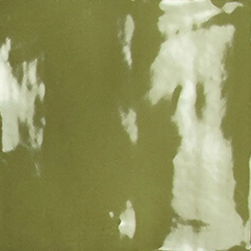 Seinälaatta Pukkila Manacor Basil Green, kiiltävä, strukturoitu, 10x10cm