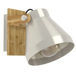 Seinävalaisin Eglo Awton, E27, 40W, IP20, teräs/puu