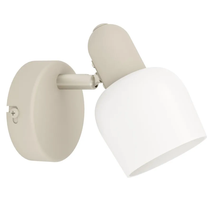 Seinävalaisin Eglo Corato, E14, 18W, IP20, hiekka/valkoinen