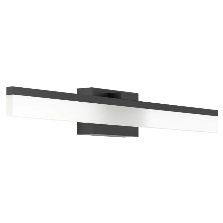 Seinävalaisin Eglo Palmital, 59.5x8cm, LED, 11W, IP44, musta