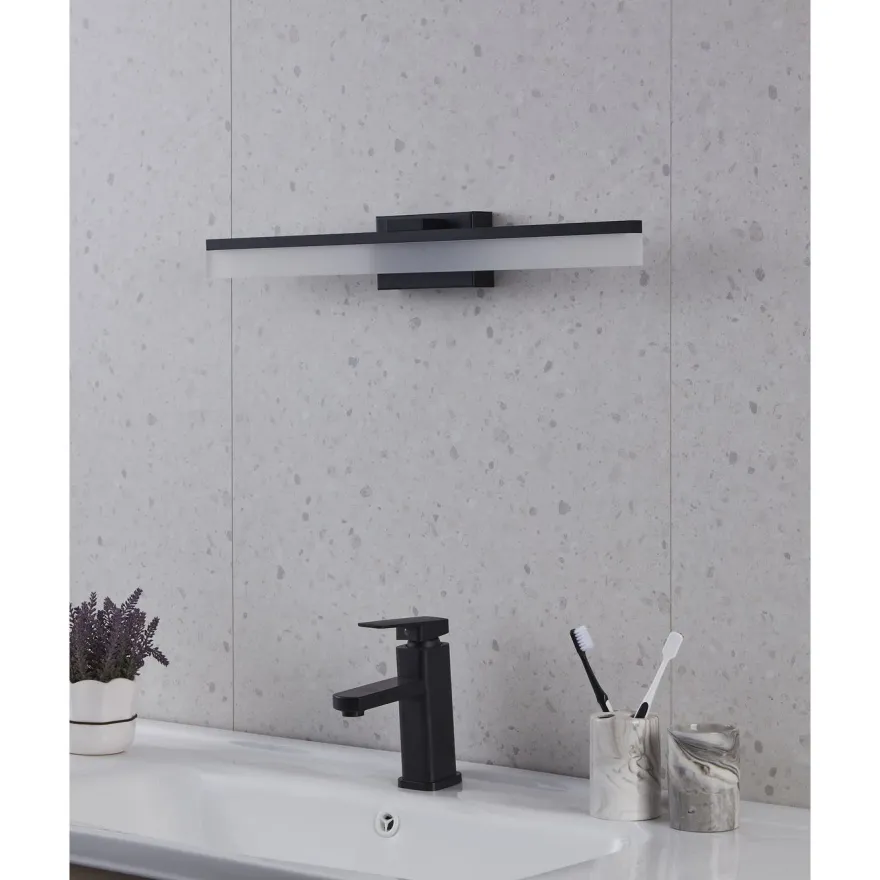 Seinävalaisin Eglo Palmital, 59.5x8cm, LED, 11W, IP44, musta