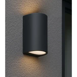 Seinävalaisin Led Energie ROOMA, 2xGU10, IP44, max. 28W x 2, antrasiitinharmaa