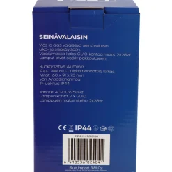 Seinävalaisin Led Energie ROOMA, 2xGU10, IP44, max. 28W x 2, antrasiitinharmaa