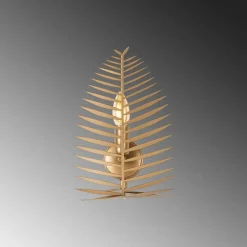 Seinävalaisin Linento Lighting Leaf, 20x30cm, kulta