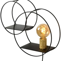 Seinävalaisin Lucide Circle, 14x43cm, IP20, musta