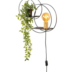 Seinävalaisin Lucide Circle, 14x43cm, IP20, musta