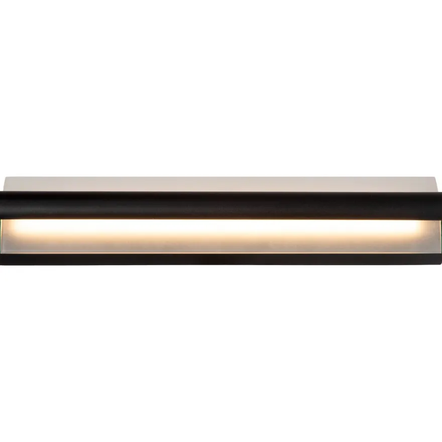 Seinävalaisin Lucide Wanda, 10.2x45cm, IP44, 15W, musta