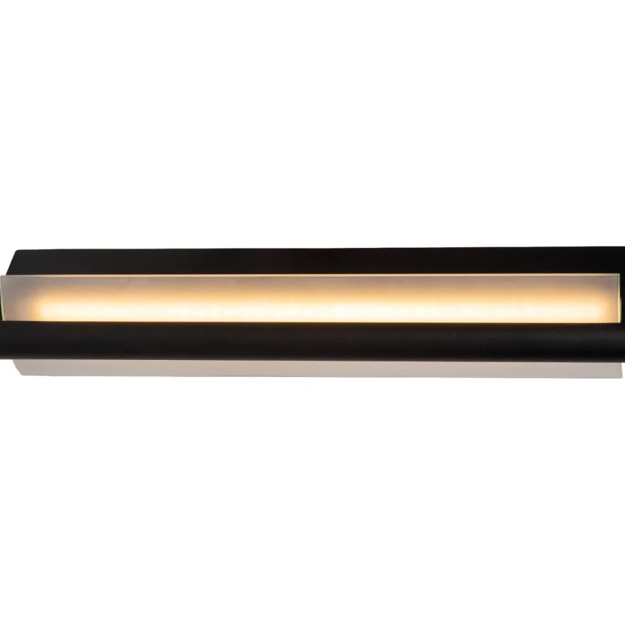 Seinävalaisin Lucide Wanda, 10.2x45cm, IP44, 15W, musta