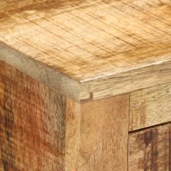 Senkki 3 laatikkoa 80x30x65 cm täysi karkea mangopuu (51690)