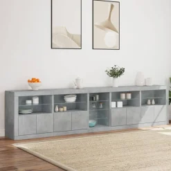 Senkki LED-valoilla, 283x37x67 cm, eri värejä (33126)
