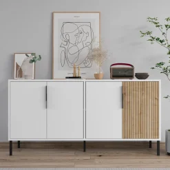 Senkki Linento Furniture Callia, 150x75cm, valkoinen/ruskea