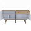 Senkki Linento Furniture GD110 - 3327 saksanpähkinä/valkoinen