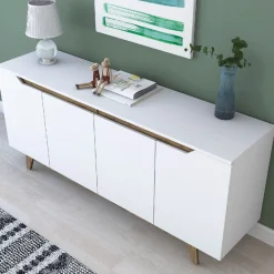 Senkki Linento Furniture GD102 1874 valkoinen/pähkinä