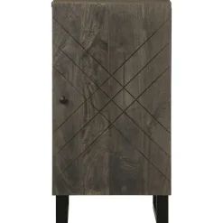 Senkki Musta 40x33x75 cm Massiivipuu Mango (17708)