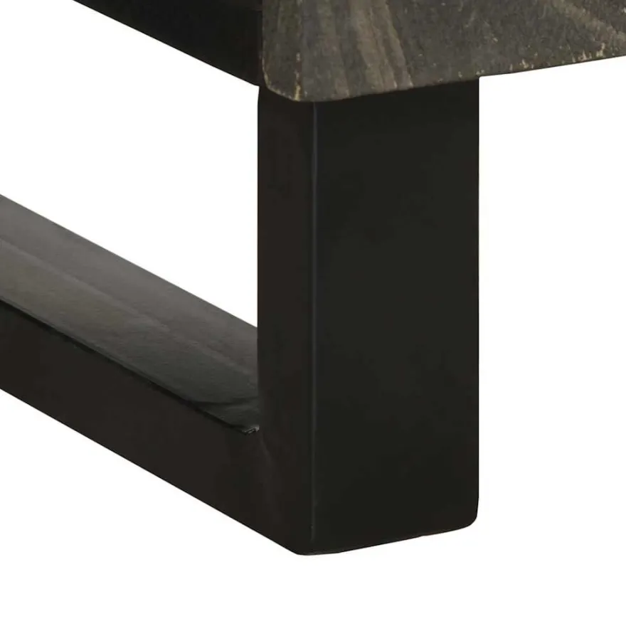 Senkki Musta 40x33x75 cm Massiivipuu Mango (17708)