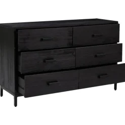 Senkki 110x35x70 cm mänty musta
