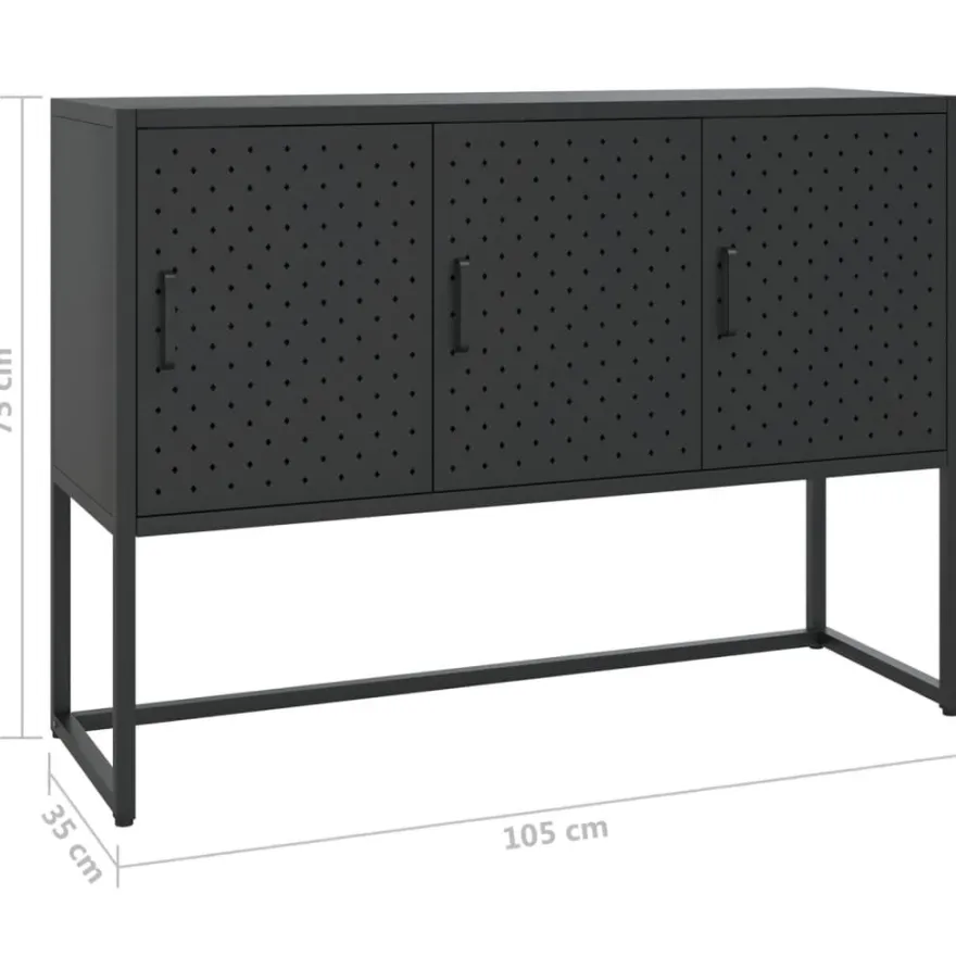 Senkki 75-105x35x75cm, teräs, eri kokoja ja värejä