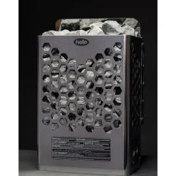 Sähkökiuas Helo Hanko 60 STJ, 6kW, 5-9m³, kiinteä ohjaus, kromi