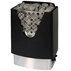 Sähkökiuas Misa Ace 12980, 8kW, 6-12m³, kiinteä ohjaus, rst/musta