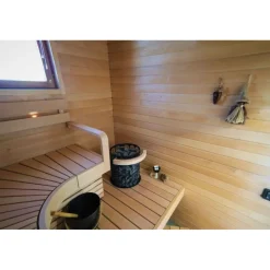 Sähkökiuas Mondex Kaira E2, 6.6kW, 6-9m³, erillinen ohjaus, musta