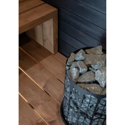 Sähkökiuas Mondex Kaira E2, 6.6kW, 6-9m³, erillinen ohjaus, musta
