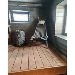 Sähkökiuas Mondex Tahko M, 10.5kW, 12-22m³, kiinteä ohjaus, musta