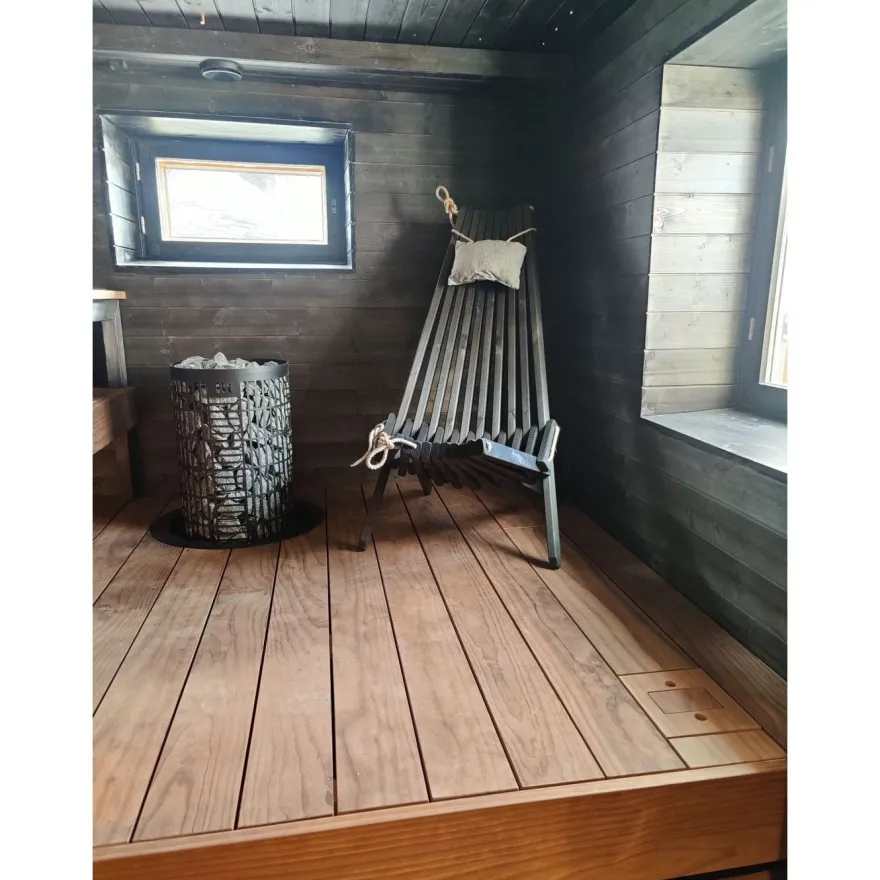Sähkökiuas Mondex Tahko M, 10.5kW, 12-22m³, kiinteä ohjaus, musta