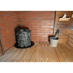 Sähkökiuas Mondex Tahko M, 10.5kW, 12-22m³, kiinteä ohjaus, musta