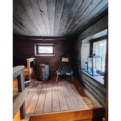 Sähkökiuas Mondex Tahko M, 10.5kW, 12-22m³, kiinteä ohjaus, musta