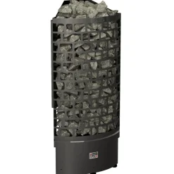 Sähkökiuas SAWO Aries Corner Black NS, 4.5kW, 3-6m³, erillinen ohjaus