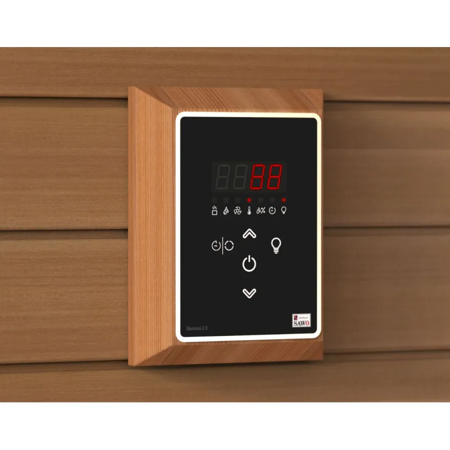 Sähkökiuas SAWO Aries Corner Ni2, 6kW, 5-8m³, erillinen ohjaus