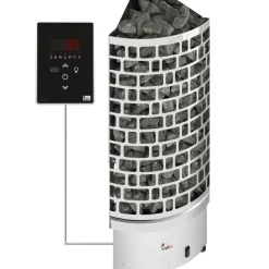 Sähkökiuas SAWO Aries Corner Ni2, 6kW, 5-8m³, erillinen ohjaus