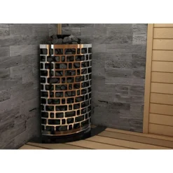 Sähkökiuas SAWO Aries Corner Ni2, 6kW, 5-8m³, erillinen ohjaus
