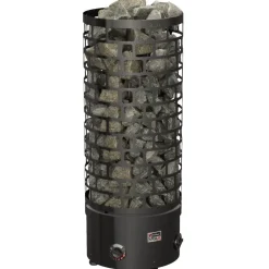 Sähkökiuas SAWO Aries Round Black NB, 9kW, 8-14m³, kiinteä ohjaus