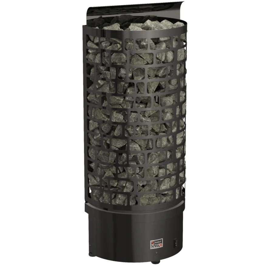 Sähkökiuas SAWO Aries Wall Black Ni2, 6kW, 5-8m³, erillinen ohjaus