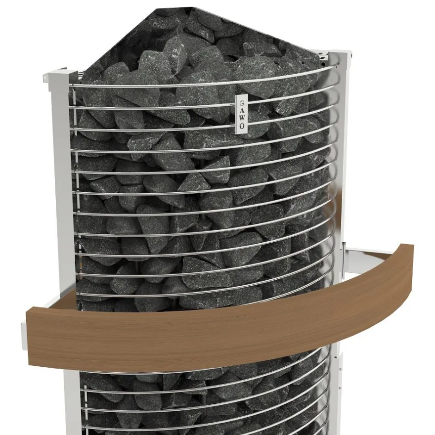 Sähkökiuas SAWO Tower Corner, 4.5kW, 3-6m³, kiinteä ohjauskeskus