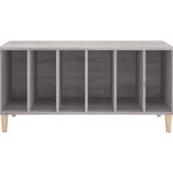 Säilytyskaappi LP-levyille harmaa Sonoma 100x38x48 cm puu (31979)