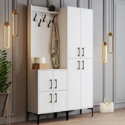 Säilytyskokonaisuus Linento Furniture Berlin BA, valkoinen