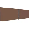 Sisäänvedettävä sivumarkiisi 160x600 cm ruskea