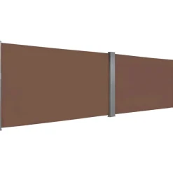 Sisäänvedettävä sivumarkiisi 160x600 cm ruskea