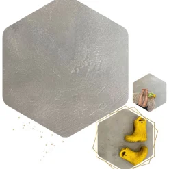 Sisustuslaasti Dekofloor Concret kuivan tilan seinään eri värejä