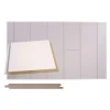 Sisustuspaneeli Maler Tuhti STS-5, 14x160x2070mm, mdf, ympäripontattu, lumi, E0